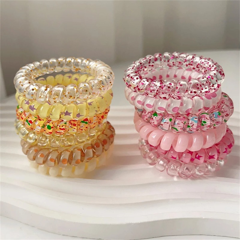 6pcs Colorful Resin Jelly Spir - Silicone Band Women recension och pris