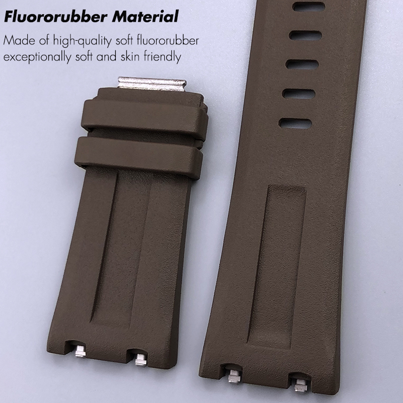28mmX24mm High Quality FKM Flu - Audemars Piguet Watch Royal Oak Offshore recension och pris